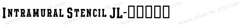 Intramural Stencil JL字体转换